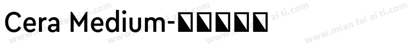Cera Medium字体转换